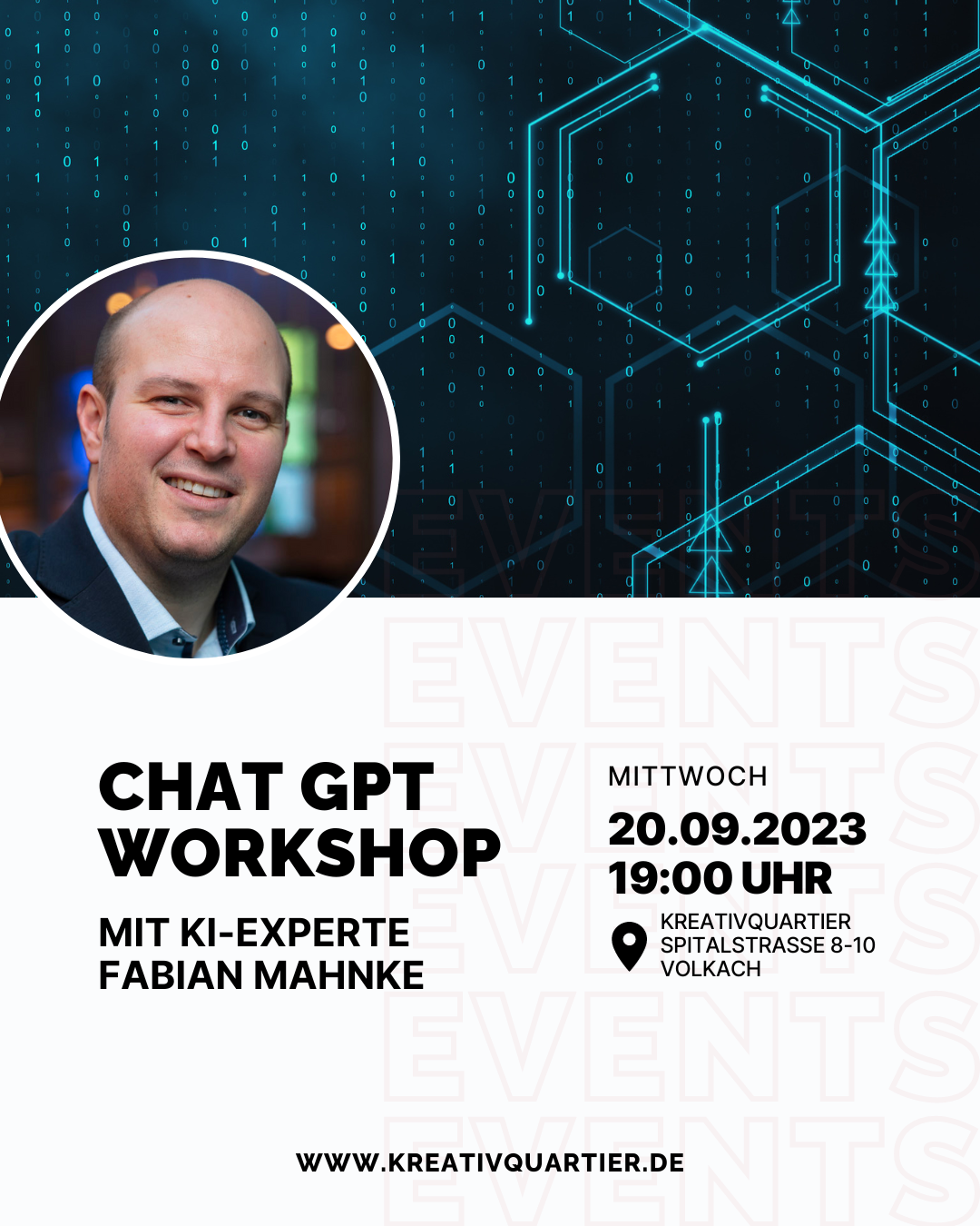 Plakat Chat GPT Workshop Fabian
