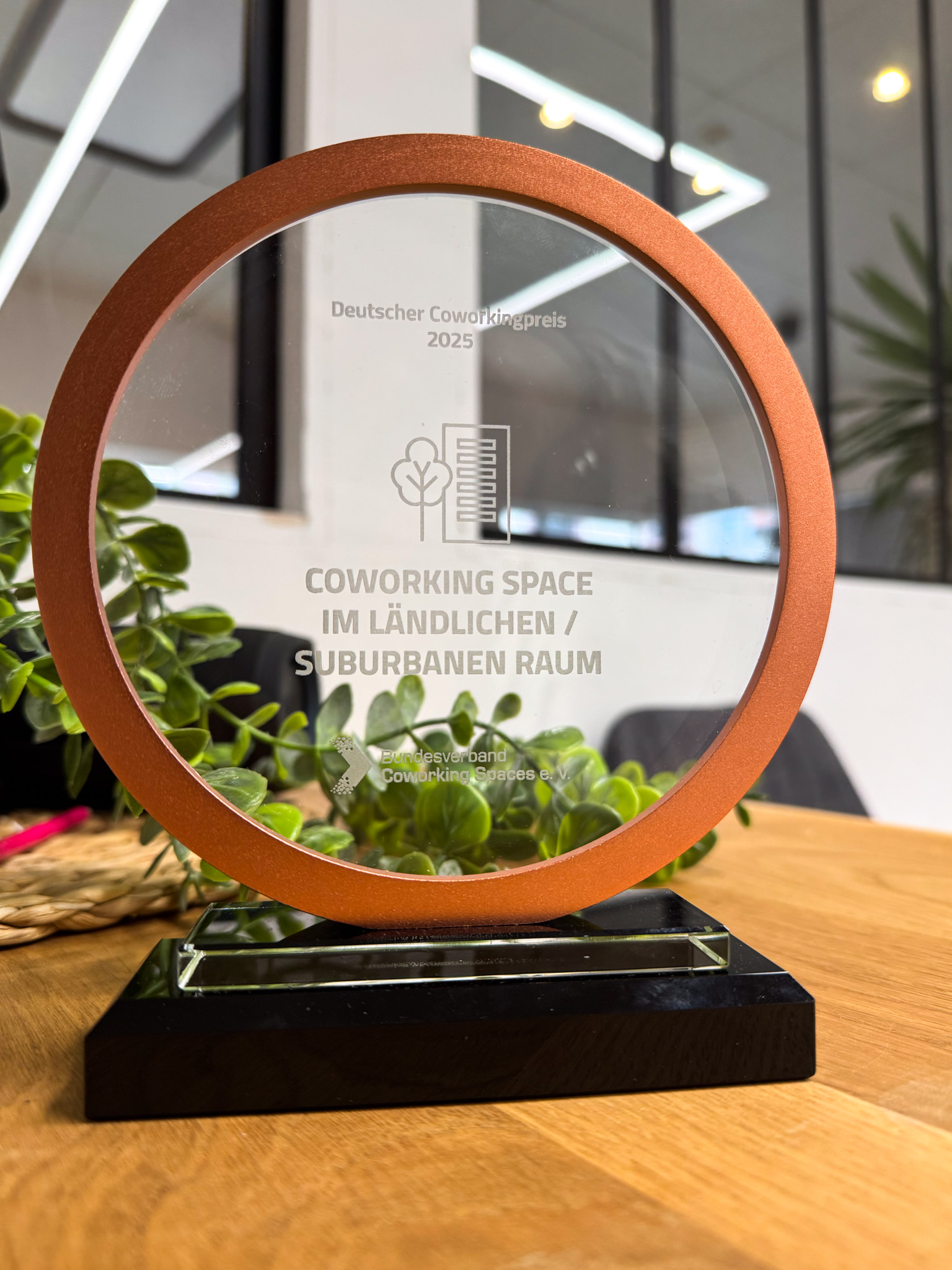 Bronze Award - 3. Platz beim Deutschen CoworkingPreis im ländlichen Raum