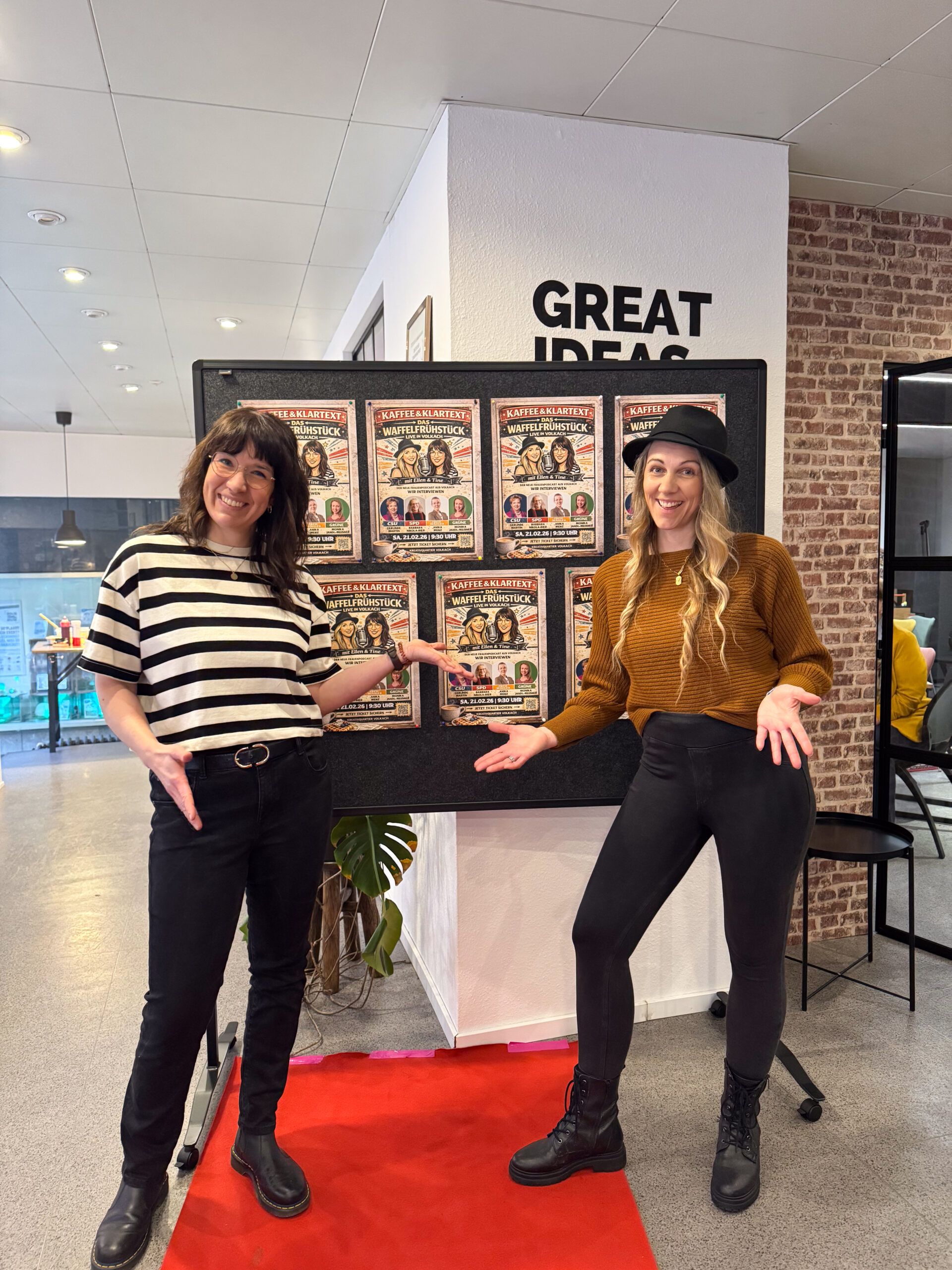 Ellen Kimmel und Tine Haupt im KreativQuartier